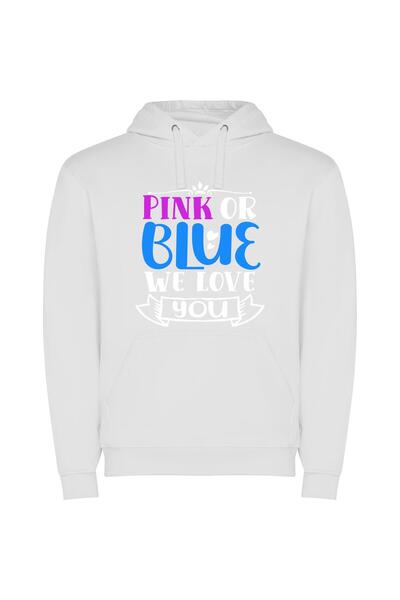 iLovePrints Vibrant Neon Color Palette Φούτερ με κουκούλα σε χρώμα Λευκό
