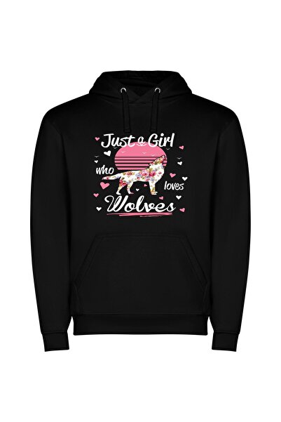 iLovePrints Fancy Whimsy: Adobe Illustrator Φούτερ με κουκούλα σε χρώμα Μαύρο