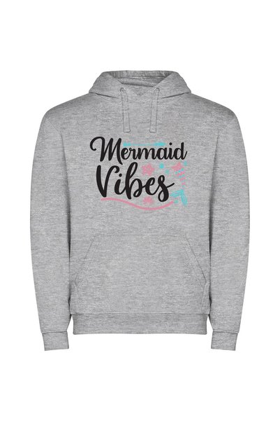 iLovePrints Enchanting Mermaid Vibes Φούτερ με κουκούλα σε χρώμα Γκρι