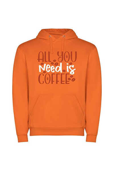 iLovePrints Java Bliss Zone Φούτερ με κουκούλα σε χρώμα Πορτοκαλί