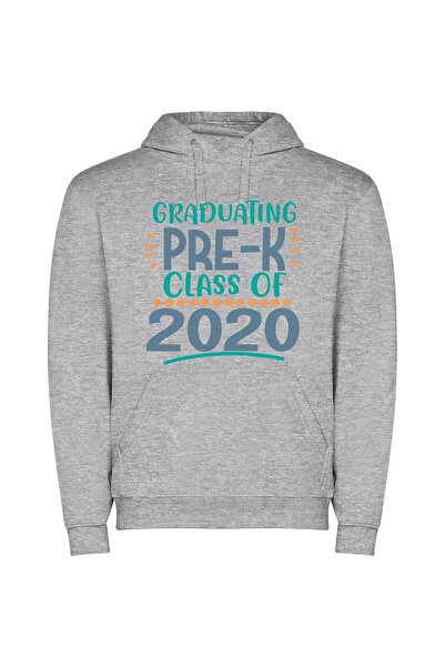 iLovePrints Futuristic Grad 2023 Φούτερ με κουκούλα σε χρώμα Γκρι