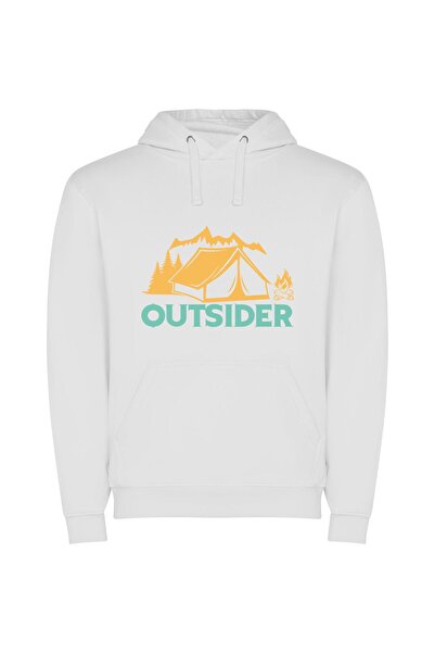 iLovePrints Wilderness Nights: Fireside Escapes Φούτερ με κουκούλα σε χρώμα Λ...