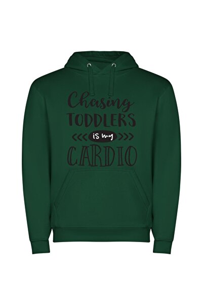 iLovePrints Toddler's Sassy Fitness Journey Φούτερ με κουκούλα σε χρώμα Πράσινο