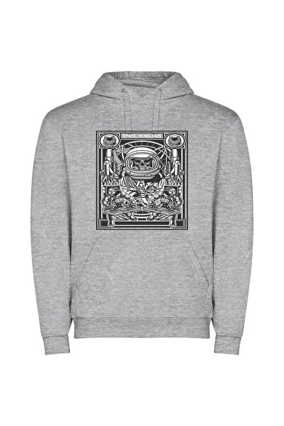 iLovePrints Space Suit Skeletor: Cosmic Portrait Φούτερ με κουκούλα σε χρώμα ...