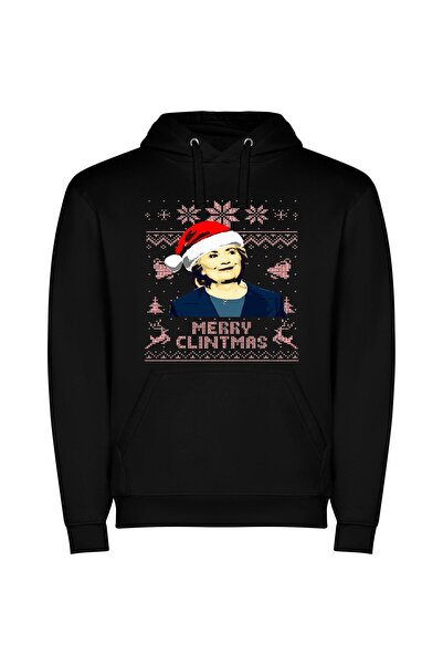 iLovePrints Santa Hat Glam: Clinton's Merry Edit Φούτερ με κουκούλα σε χρώμα ...