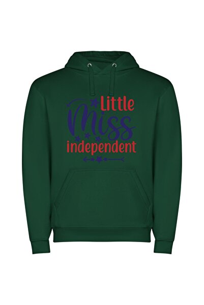 iLovePrints Little Miss Indepence Spark Φούτερ με κουκούλα σε χρώμα Πράσινο