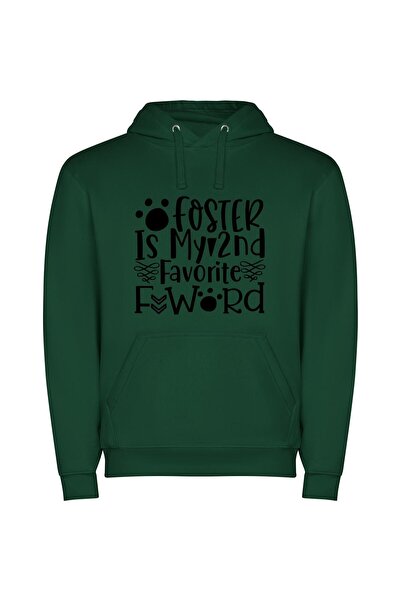 iLovePrints Beloved Foster - Aesthetic Φούτερ με κουκούλα σε χρώμα Πράσινο