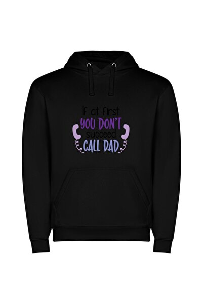 iLovePrints Call Me for Success Φούτερ με κουκούλα σε χρώμα Μαύρο