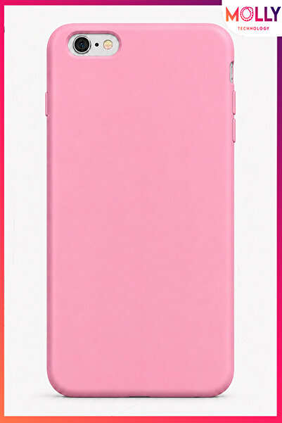 Molly iPhone 6/6S PLUS İçin Pamuk Şeker Liquid İçi Kadife Mat Silikon Kılıf