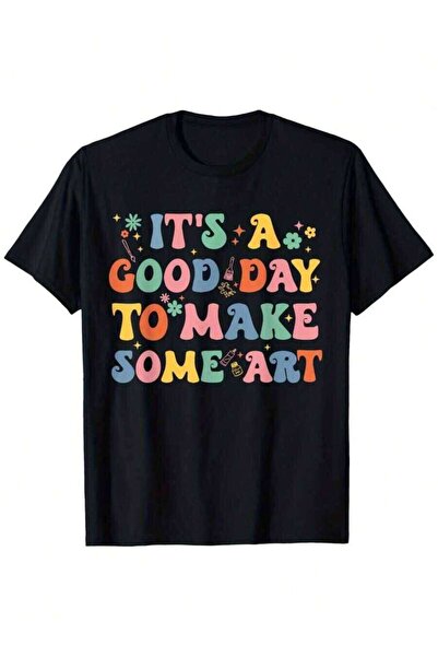 LİNA06 تي شيرت ريترو It'S A Good Day To Make Some Art Teacher Student Loose S...