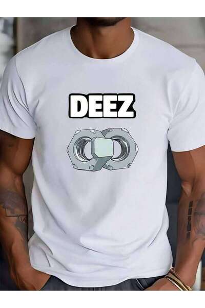 29CUN تي شيرت رجالي بطباعة جرافيك من Deez Nuts - قميص قطني ناعم بوزن 180 جرام...