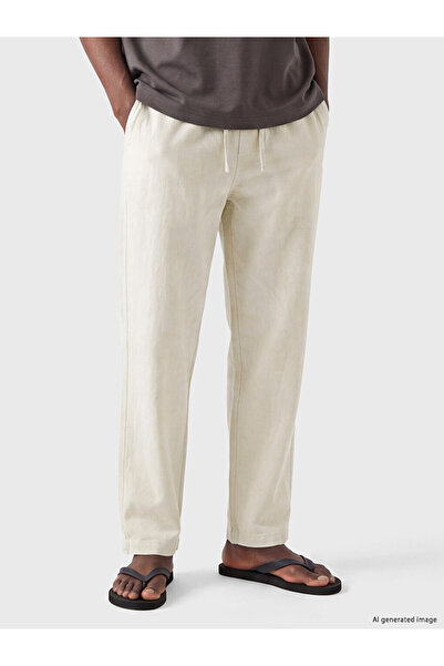 LC Waikiki Comfortable Fit for Style Enthusiasts: Linen-Look Men's Trousers f...