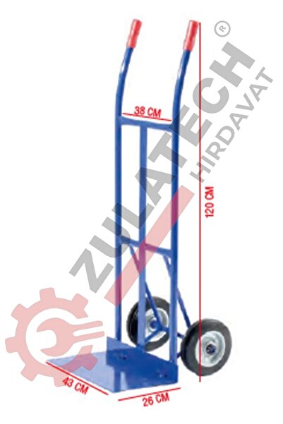 ZULATECH HIRDAVAT Küçük Boy Koli Taşıma Arabası 150KG