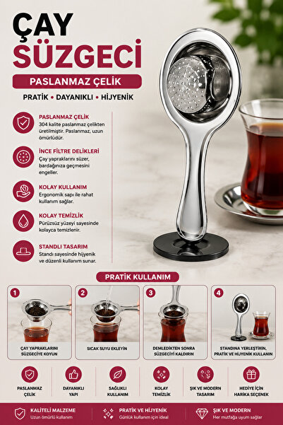Northern Star Metal Çay Süzgeci