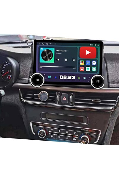 Carplayer شاشة أندرويد لسيارة كيا أوبتيما موديل 2016-2020 مع مقبضين ماسيين، ت...