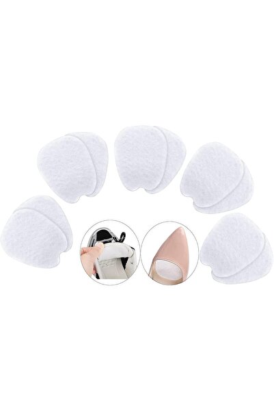 Arabest 5 Pairs Soft Self-Adhesive Felt Tongue Pads,Non-Slip Shoe Inserts for...