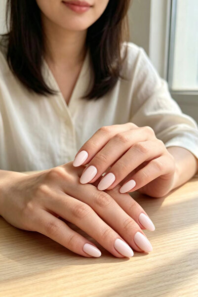 Easy Beauty Kısa Badem Takma Tırnak SMALL 10 Adet Takma Tırnak Seti
