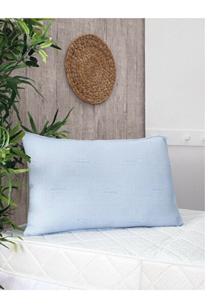 SÜMER Luxury Visco-Cushioned Pillow - Blue Pi̇ti̇kare