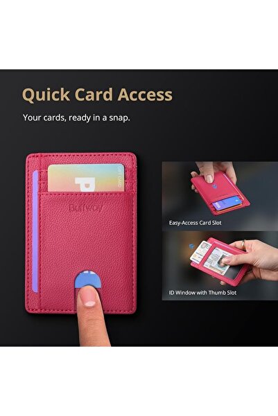 Buffway Mens RFID Blocking Slim Bifold Wallet Minimalist Leather Small Wallet...