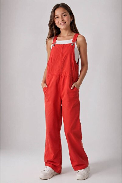 Ugly Duck 08-14 Years Gabardine Salopet - Coral