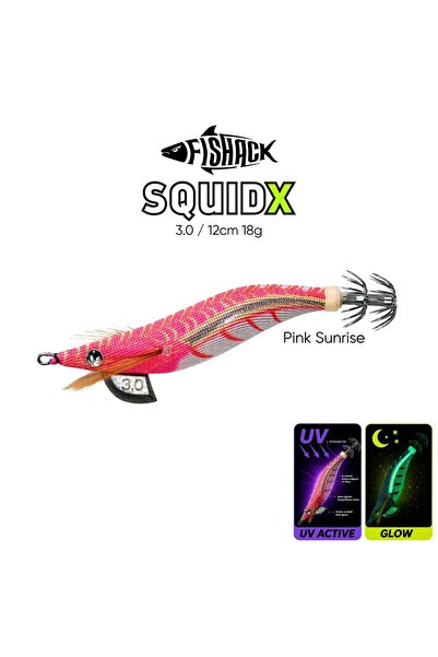 Fishack Kalamar Zokası - SquidX - Glow Body - #3.0 18g 120mm