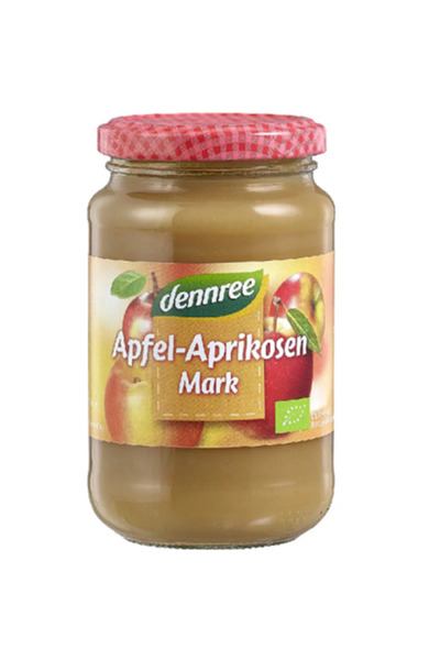 Dennree Piure organic de mere și caise 360 g
