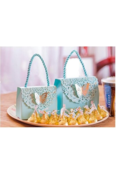 KASTWAVE Decorative Boxes Gift Bags Butterflies with Handle, 10 Pcs Wedding D...