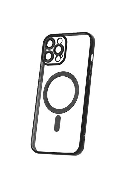 OEM Θήκη MagSafe TPU Color Chrome για iPhone 12 Pro Max σε μαύρο χρώμα.