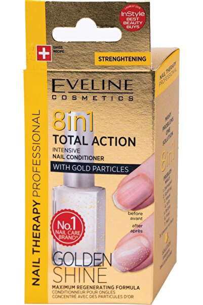 OEM Tratament profesional de unghii 8 în1 Golden Shine, 12 ml