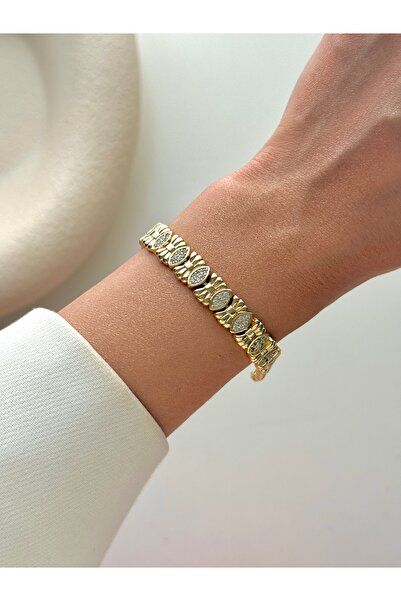YOUES JEWELRY سوار نسائي CM Lux Premium بموديل المجوهرات، ثابت اللون