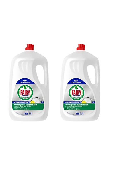 Fairy | Lemon Scent Dishwashing Liquid - 2.5 Liters (2 Packs)