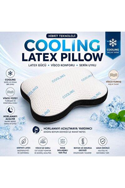 Pillow&bed Cooling Latex Visco Ortopedik Horlama Azaltıcı Yastık 65x55x13