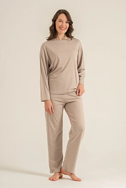 Pierre Cardin Modal Cotton Circular Neck Long Sleeve Women's Pajama Set