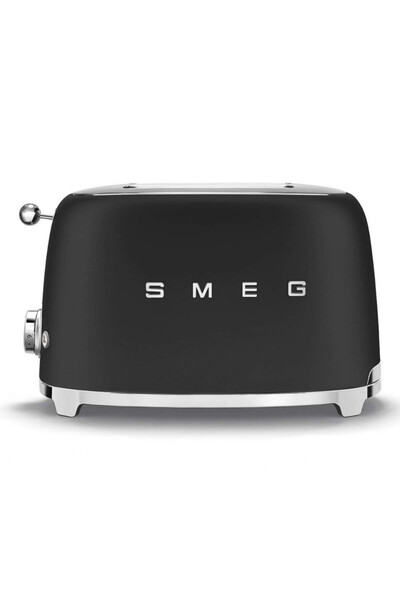 SMEG Prăjitor de pâine stil anii '50 TSF01BLMEU, 950 W, 2 felii, 6 setări, Ta...
