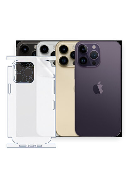 schitec iPhone 14 Pro Max Uyumlu Fullbody Arka Kaplama Hidrojel Koruyucu Film
