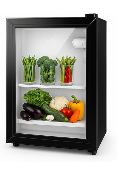 Primo Plus Mini Fridge, 29L Direct Cooling - Compact Metal Design, 55W Power ...