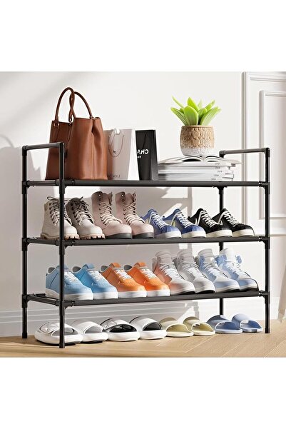 ANYUAN Shoe Rack,3-Tier Shoe Rack,Freestanding Shoe Rack for Entryway,Space S...