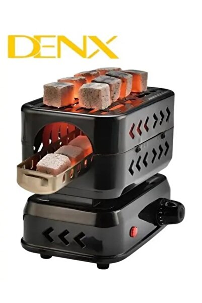Denx موقد فحم كهربائي DX2597، بقوة 1200 واط، 5 إعدادات للسرعة، ثلاثي الأبعاد ...