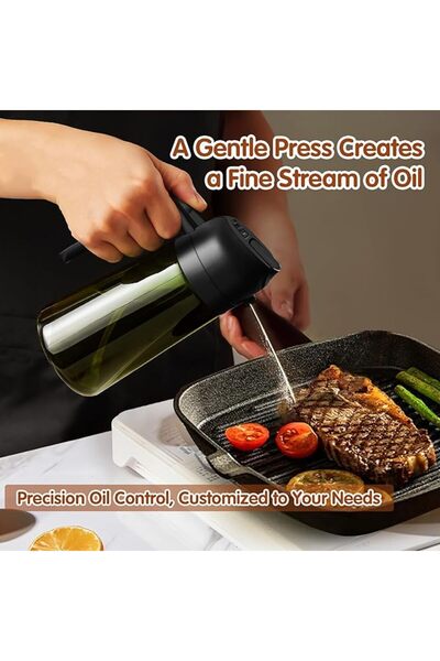 GENERAL YARRAMATE 470ml Light-Blocking Dark Oil Sprayer for Cooking, 2 in 1 O...