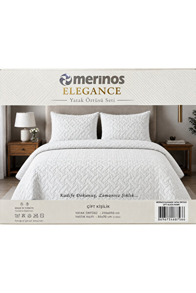 Elegance Çift Kişilik Kadife Dokulu Yatak Örtüsü Seti 230x250 cm