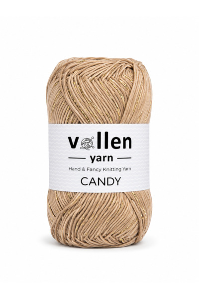 vollen yarn Candy Glitter Cotton Yarn 100 Gr 165 m 65% Cotton Hand Knitting B...