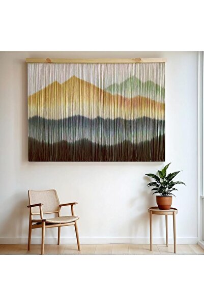 GENERAL laddawan Extra Large Macrame Wall Hanging Dip-Dyed Tapestry Modern Wo...