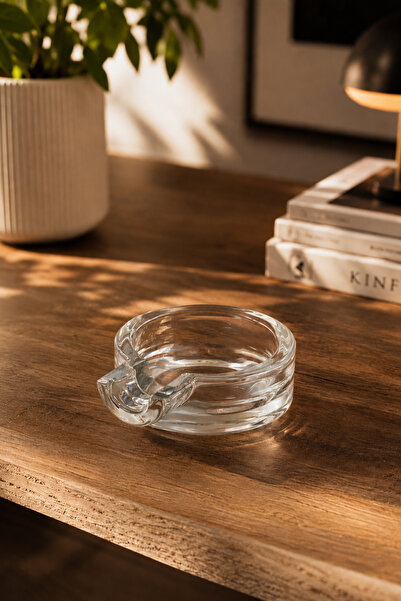 Porsima DHZ90230 Glas-Zigarrenaschenbecher Glasaschenbecher 9x3cm