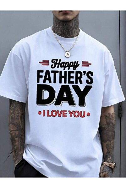 NOURAM Happy Greeting Card Template.Happy Father'S Day 01 Black T-Shirt.Light...