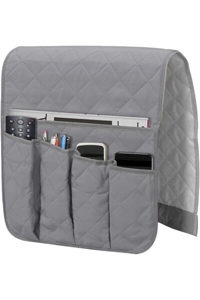 STARSTAR Armchair storage bag, sofa cover, with hanging pockets, space-saving...