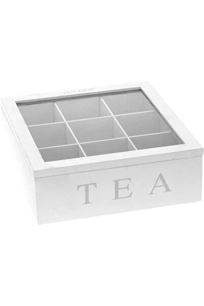 STARSTAR 9-compartment tea storage box/jewelry organizer, suitable for kitche...