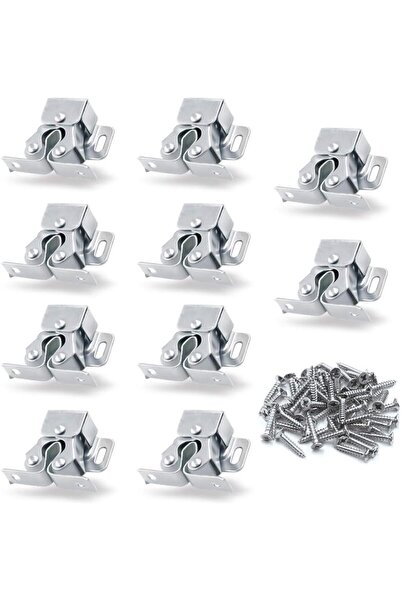 STARSTAR 10 sets of double roller cabinet door latches with spear-shaped bolt...