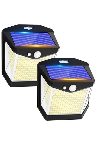 STARSTAR 2-Pack Outdoor Solar Light Motion Sensor: 248 LED Solar Outdoor Floo...