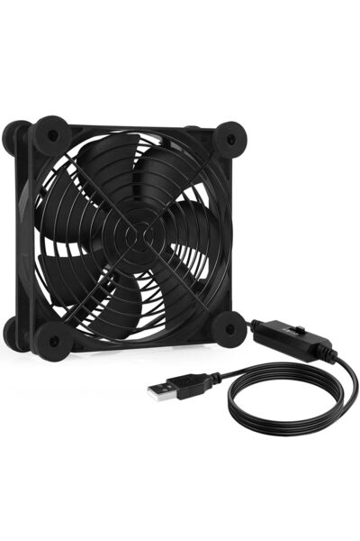 STARSTAR 120mm USB cooling fan, three-speed adjustable, silent exhaust fan, s...