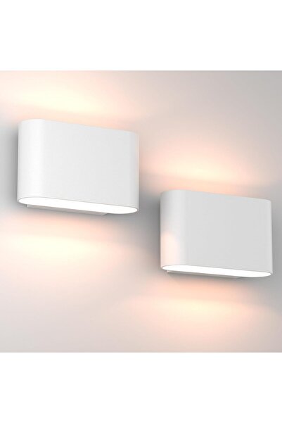 STARSTAR Modern LED Wall Light Hard Wiring Indoor Wall Light Set (2-Pack) Ind...